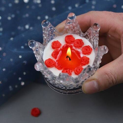 3D Mini Rose Candle Mold Silicone DIY Candle Making Aroma