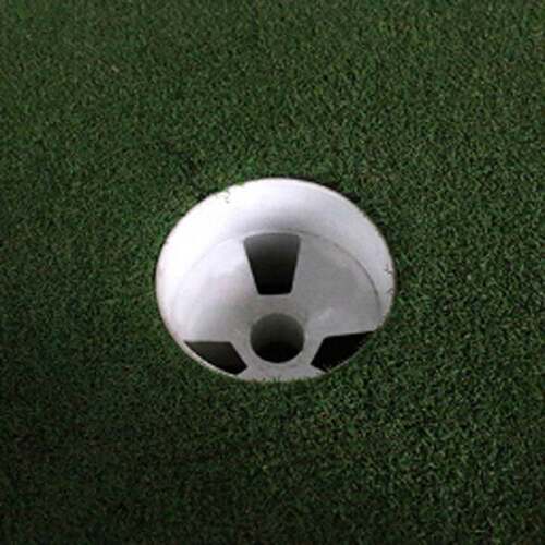 Golf Putting Green Backyard Practice Plastic Hole Cup Flag S