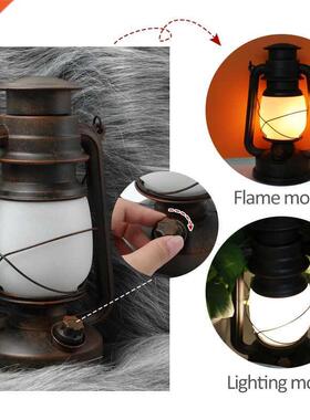 Retro Portable Lantern Outdoor Camping Kerosene Lamp Without