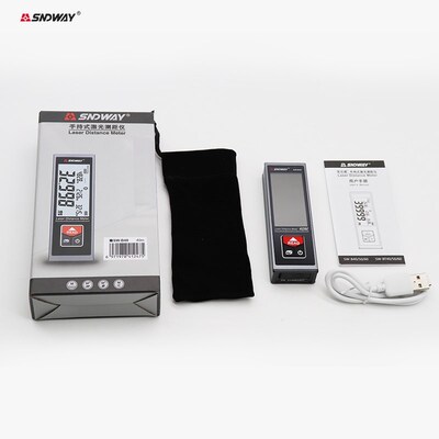 Mini Laser Distance Meter Rechargeable Rangefinder 40M 50M 6