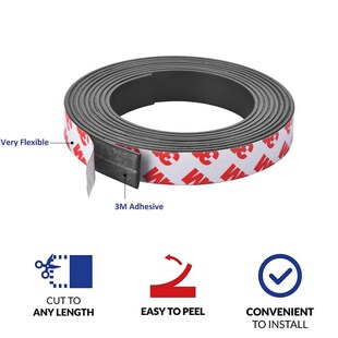 1 Meter Self Adhesive Flexible Soft Magnet Magnetic Strip R