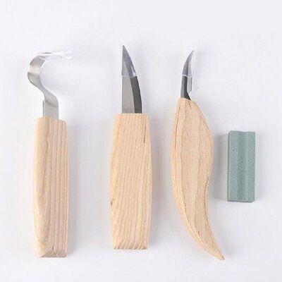 Wood Carving Tools Kit, Peeling Cutter, Curved Cutter, Unive