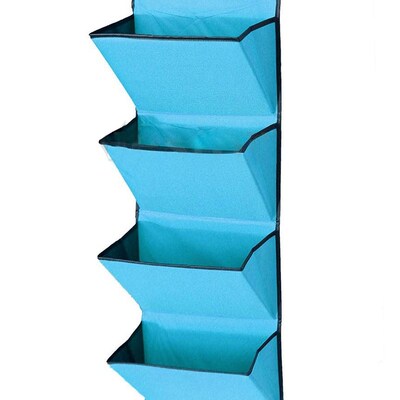 4 Tier Wall Door Hanging Organiser Storage Rack Bag Cloth W