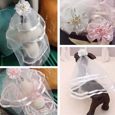 Pet Wedding Veil Bridal Costume Boutique Classic Pet