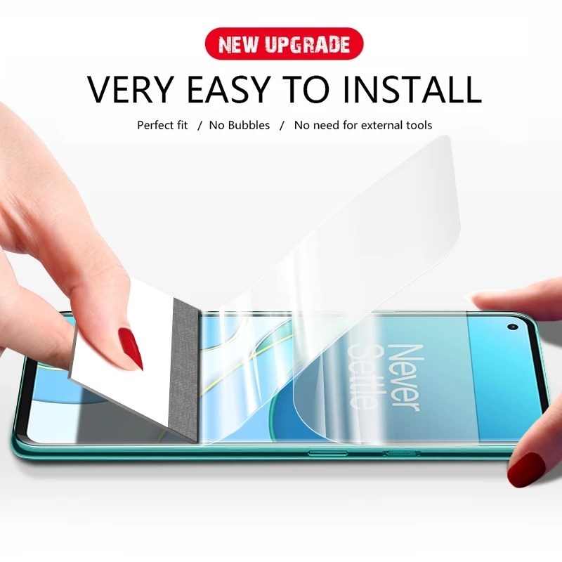 3 IN 1 Full Cover Front Tempered Glass For Oneplus 8T Back H