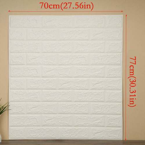 70X77 PE Foam 3D Wall paper Safty Home Decor Wallpaper DIY W