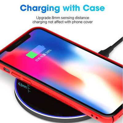 30W Qi Wireless Charger Dock for Samsung S20 S21 S10 Note 10