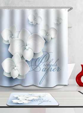 Shower Curtain, Bathroom Curtains Accessories-3D,Pure Color,