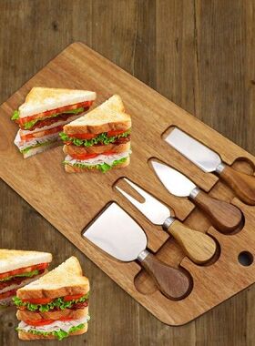 5pcs Wood Charcuterie Board Set Chartucherie Serving Board