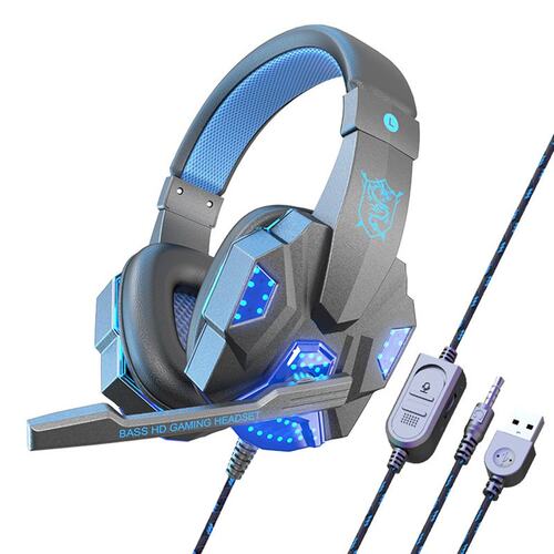 Professional Led Light Wired Gaming Headphones With