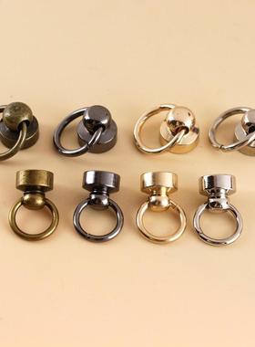 10pcs Metal Ball Post With O Ring Studs Rivets Nail Screwbac