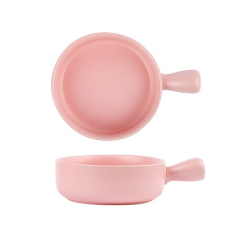 Nordic Ceramic Salad Bowl With Handle Breakfast Cereal Fruit