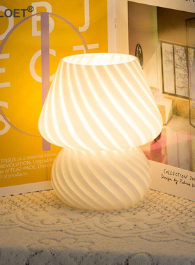 Creative LED Night Light Cute Mushroom Pattern USB Charged