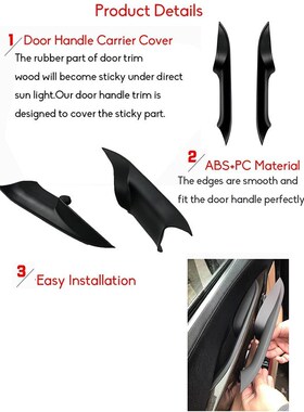 Car Interior Door Handles Cover for BMW F01 F02 7 Series Fro