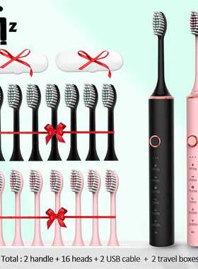 Electric Toothbrush Rechargeable IPX7 Waterproof Sonic Tooth