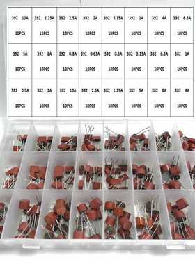 240Pcs 382 392 24Values Blow Cylindrical Fuse 0.5A 1A 1.25A