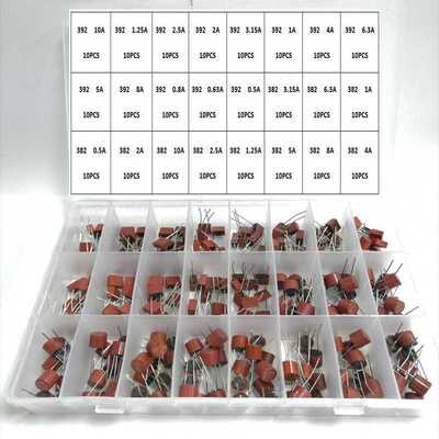 240Pcs 382 392 24Values Blow Cylindrical Fuse 0.5A 1A 1.25A