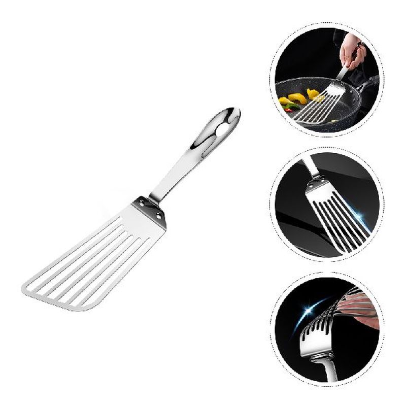 1PC Cooking Spatula Fine Durable Fried Fish Spatula Long