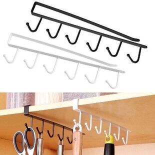 1PC Hot Kitchen Storage Rack Cupboard Shelf Hanging Hook