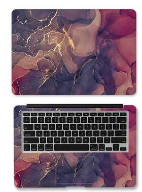 DIY Colorful marble laptop sticker laptop skin 11/12/13/14/1