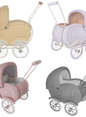 Nordic Rattan Hand-Pushed Walker Baby Hand-Held Walking