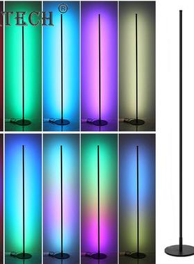 1.2M Modern LED Corner Lamp RGB Colorful Floor Light Remote