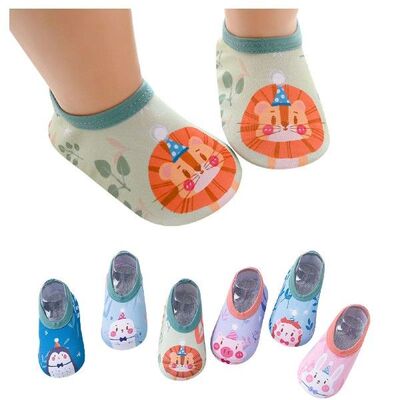 Cartoon Kids Shoes Baby Boys Girls Printed The Floor Socks