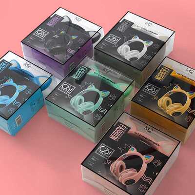 M2 Cat Ear Luminous Head-mounted Headphone Wireless Bluetoot