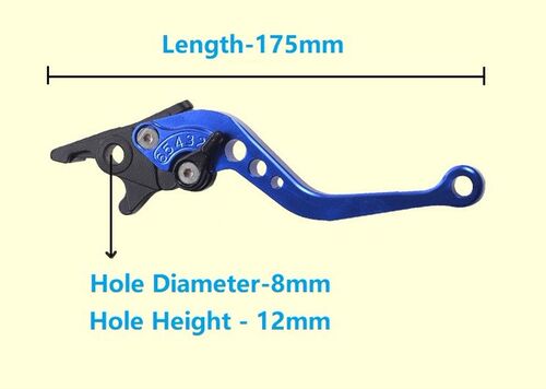1Pair Clutch Brake Handle Levers niversal Adjustable Aluminu