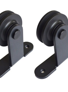 One Pair Black Rustic Carbon Steel and Brushed Stainless Ste