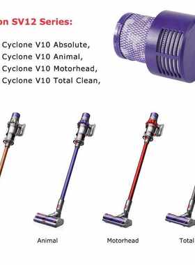 2Pcs Filter Replacemenet for Dyson Cyclone V10 SV12 Absolut