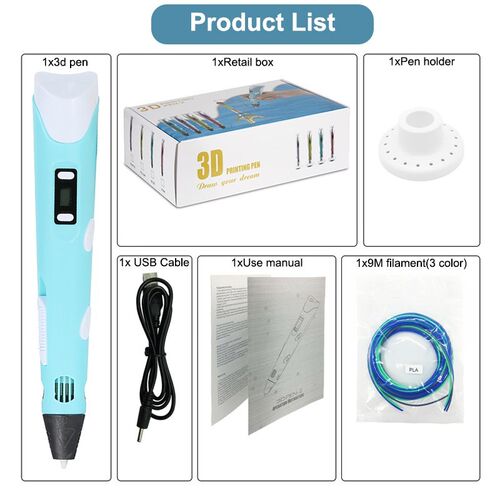 3D Printing Pen DIY Drawing Pen With LCD Display 3D Pen With