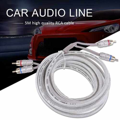 5 Meters Male To Male Stereo Audio Cable Car Audio System Am