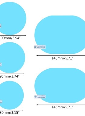 2 Pcs Car Rear View Mirror Rainproof Film Anti-Fog Clear Pro