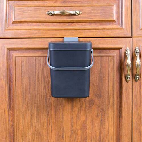 ing Trash Can Small Kitchen Waste Bin Cabinet Mini Garbage