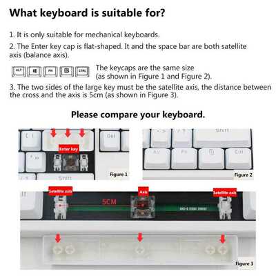 Mechanical Keyboard 104 Doubleshot ABS Spacebar Keycaps Blan
