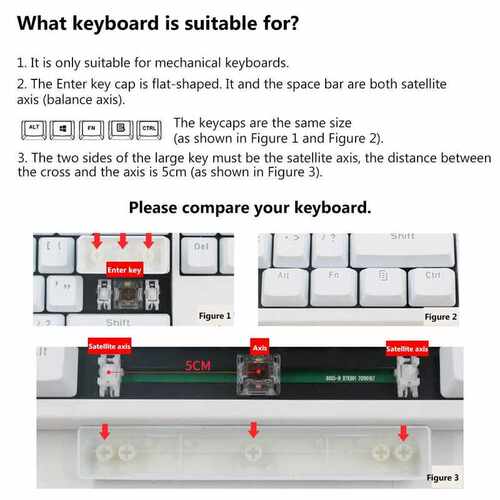 Mechanical Keyboard 104 Doubleshot ABS Spacebar Keycaps Blan