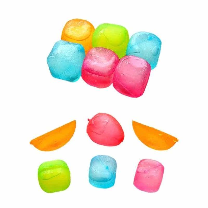 6x plastic ice cubes washable ice cubes non-melting ice