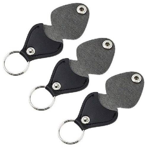 PU Leather Key Chain Guitar Picks Holder Keychain Plectrums