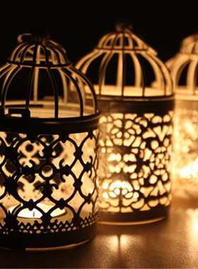 Restaurant Wedding Party Hollowed Wrought Iron Bird Cage