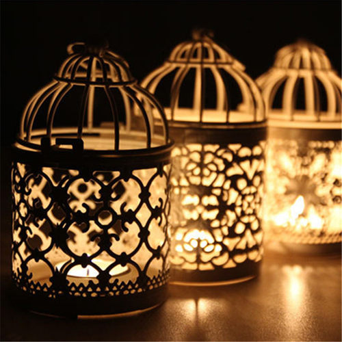 Restaurant Wedding Party Hollowed Wrought Iron Bird Cage