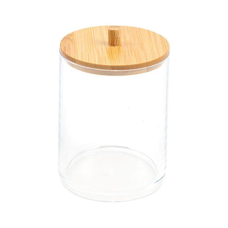 cotton swab holder with bamboo lids  bamboo bathroom