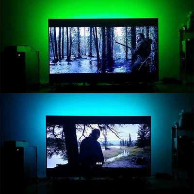 Black PCB Board 5050 SMD RGB LED Strip 300 Leds Non-Waterpro