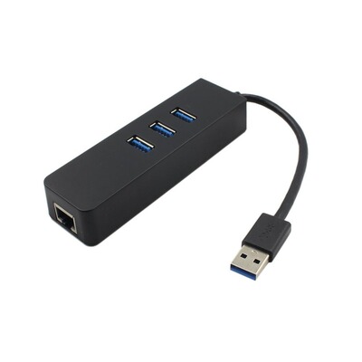 USB 3.0 Hub Gigabit Ethernet Lan RJ45 Network Adapter Hub wi