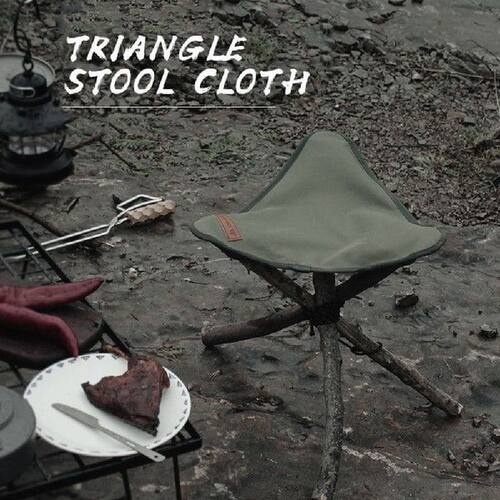 Camping Folding Triangle Stool Cloth Outdoor Portable