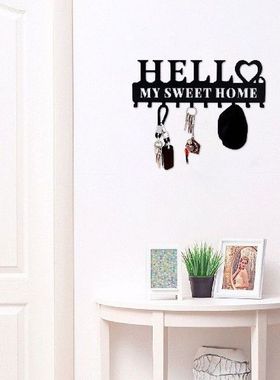 Wall Key Hanger Decoration Metal Wall Mounted Entryway Key