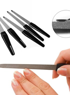 Plastic Handle Metal Double Sided Nail Files Pro Nail File