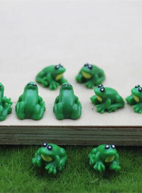 10pcs Mini Frog Figurines Miniatures Garden Decoration Home