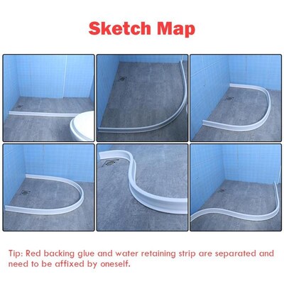 Bathroom Kitchen Water Stopper Dry and Wet Separation Silico