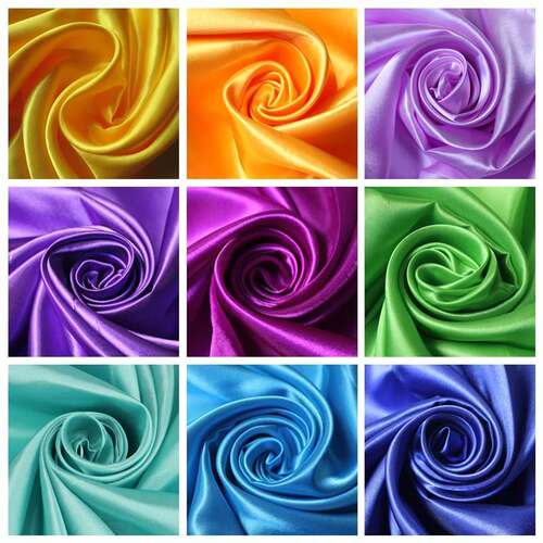 100cm*150cm satin fabric milk silk brocade cloth 16 colors G